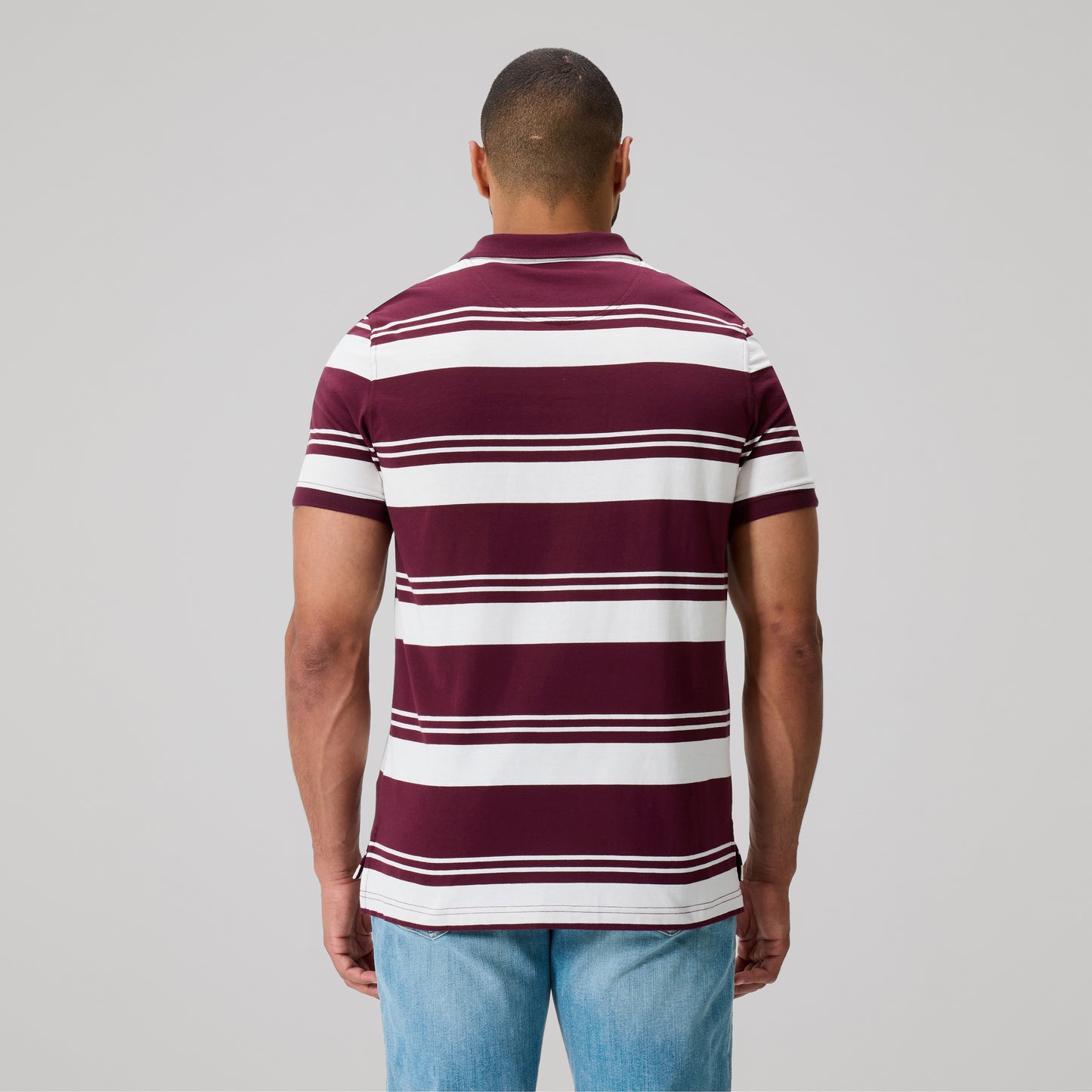 Engineered Stripe Polo - fig