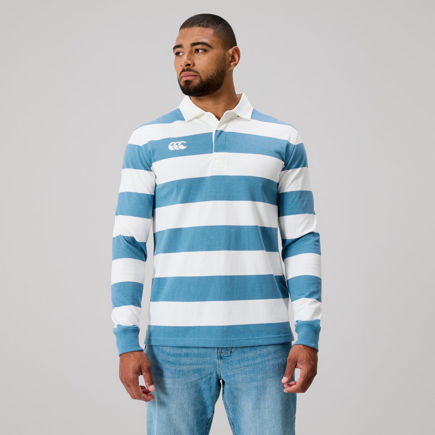 Yarn Dye Stripe Jersey - provincial blue
