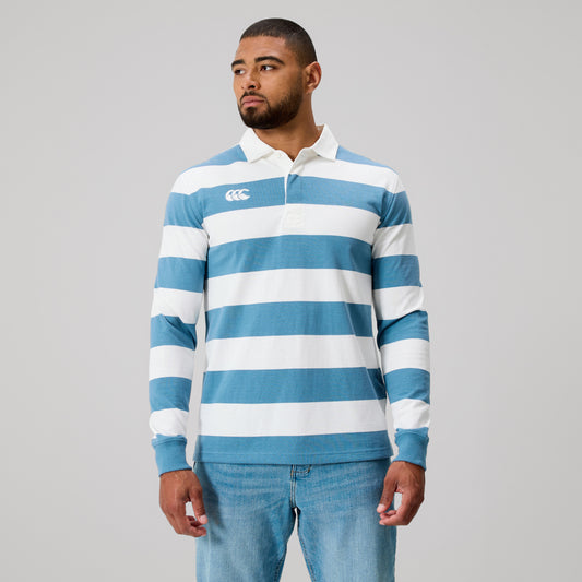 Yarn Dye Stripe Jersey - provincial blue