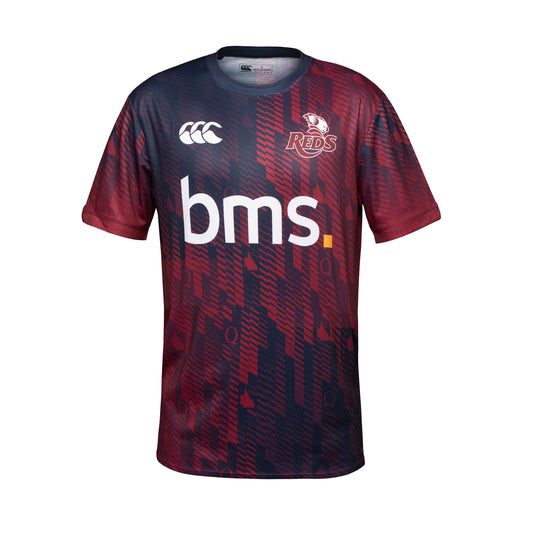 QLD Reds Training Tee 2025 - maroon