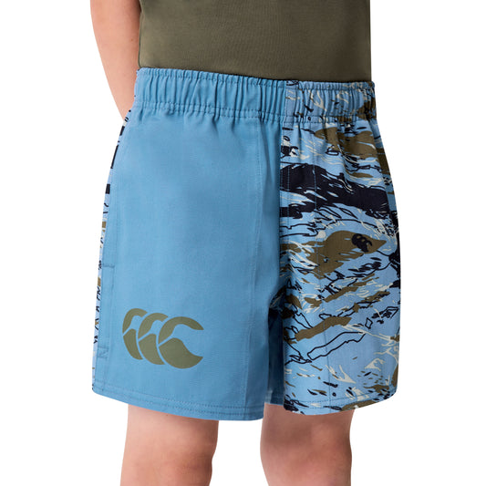 Force Harlequin Drill Kids Short - provincial blue