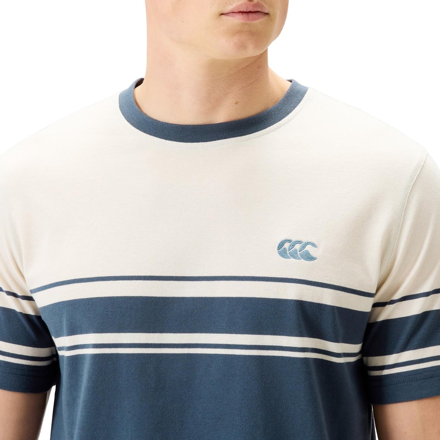CCC Everyday Stripe Tee SS26 - dark slate