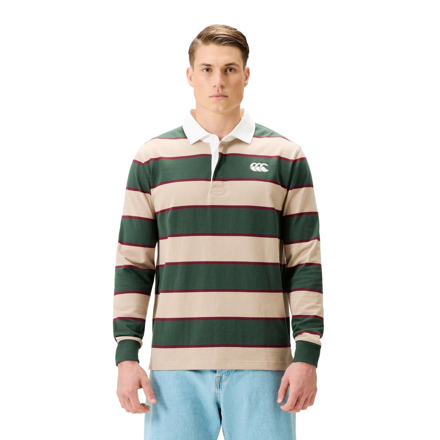 Stripe Rugby Jersey - sycamore