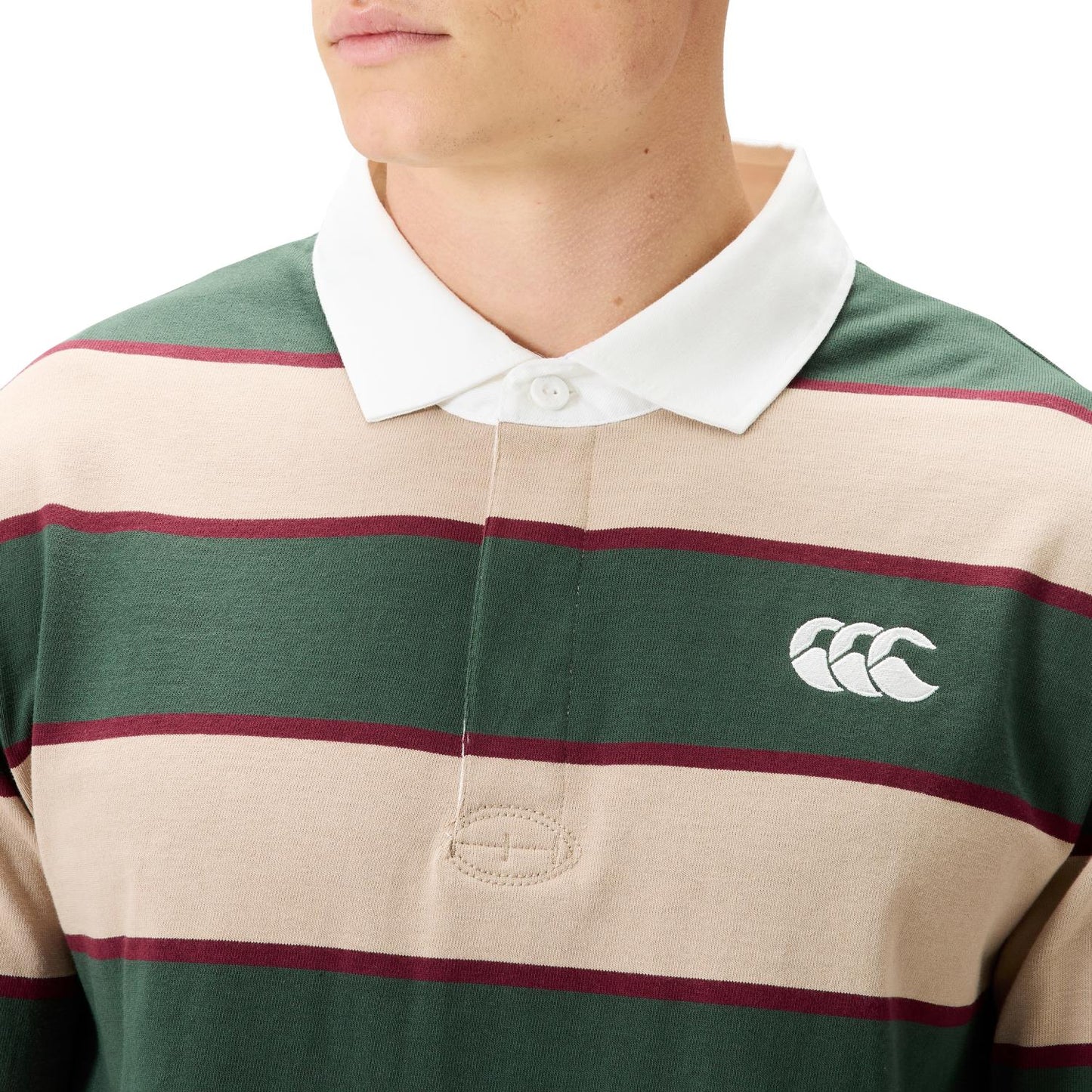 Stripe Rugby Jersey - sycamore