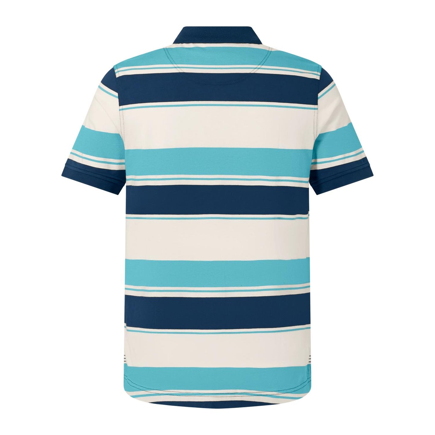 Yarn Stripe Polo - storm blue