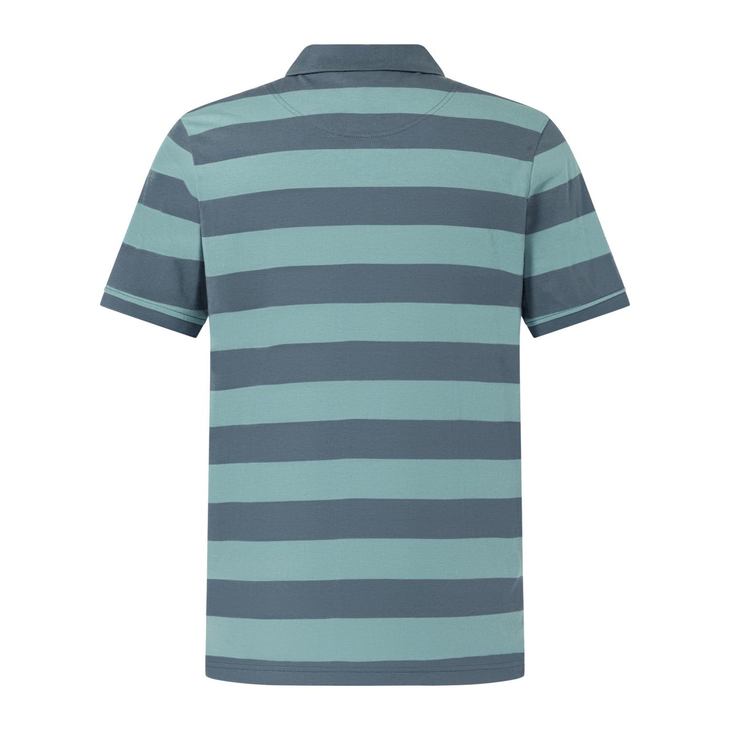 Yarn Stripe Polo - stormy sea