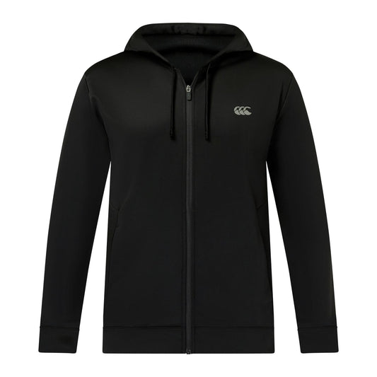 Tempo Knit Full Zip Hoodie - black