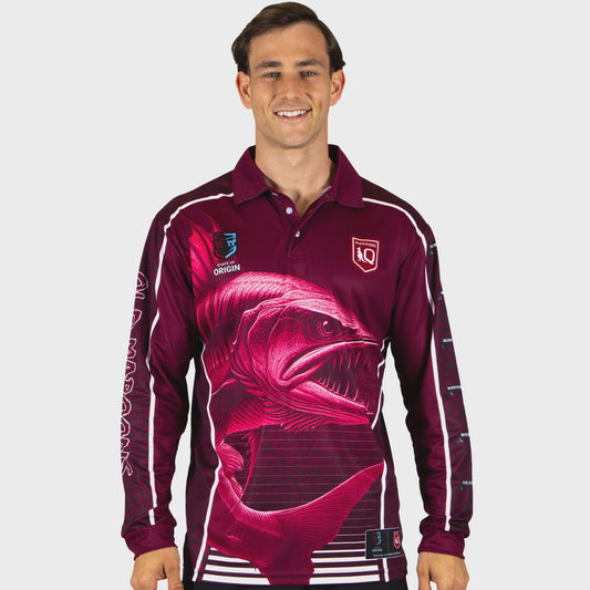 SOO QLD Barracuda Fishing Shirt