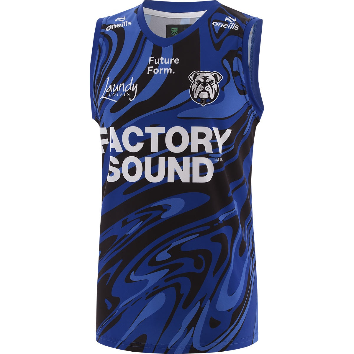 Bulldogs Training Singlet 2026 - blue