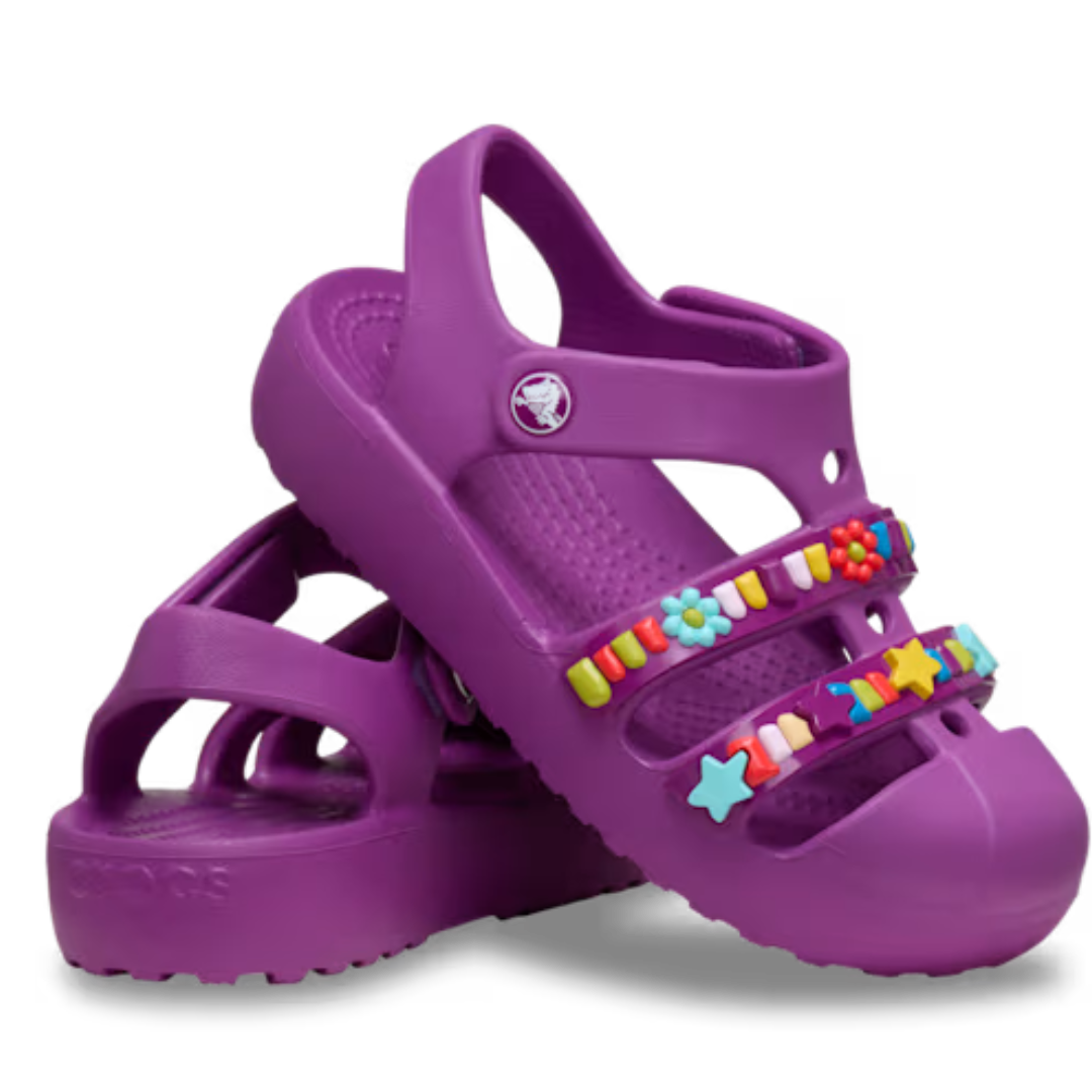 Classic Beaded Fisherman Sandal Toddler - grapeberry