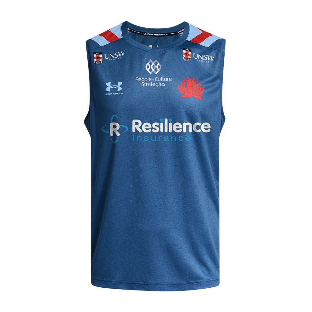 Waratahs Training Singlet 2026 - thunder/camb blue