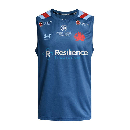 Waratahs Training Singlet 2026 - thunder/camb blue