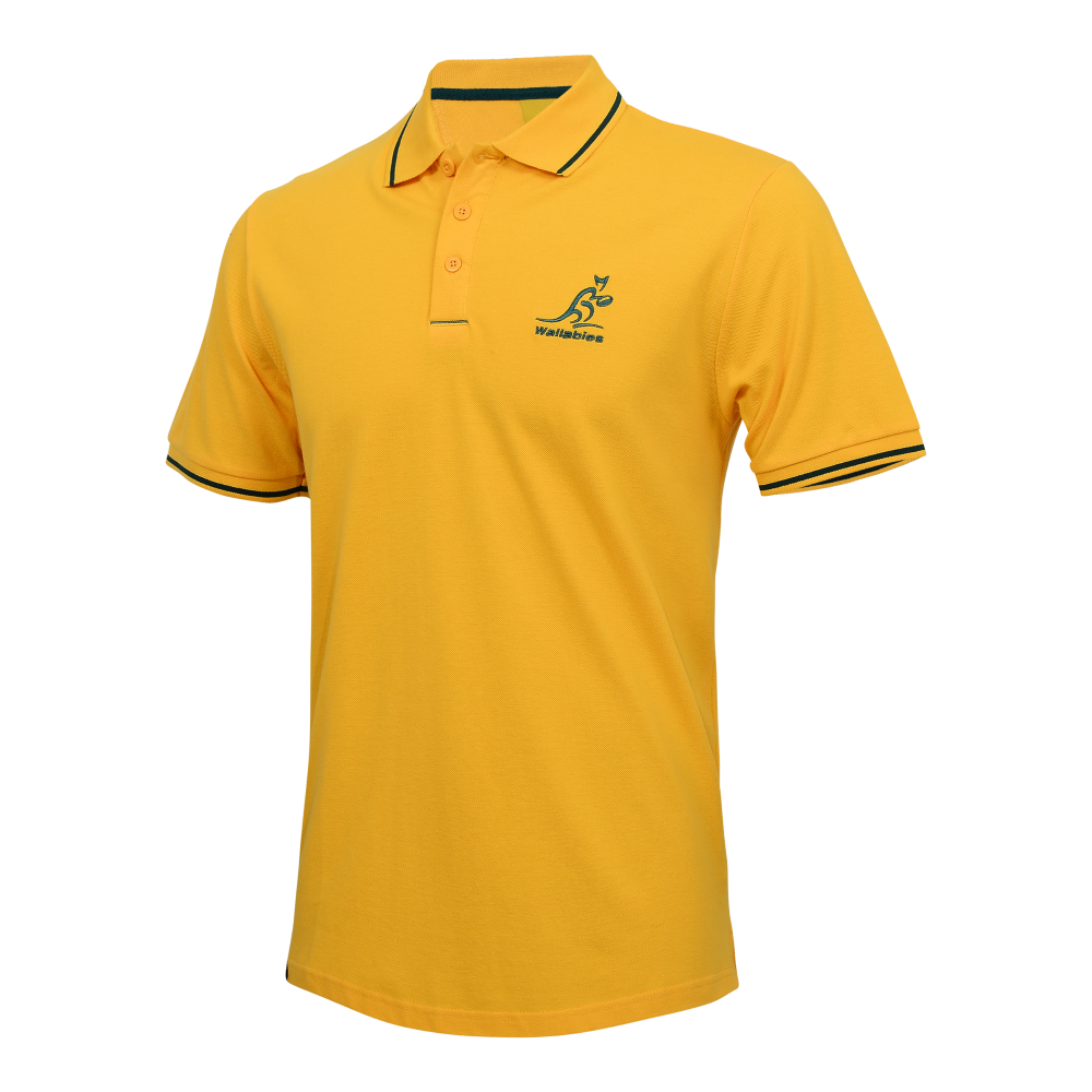 Wallabies Gold Pique Polo - The Rugby Shop Darwin