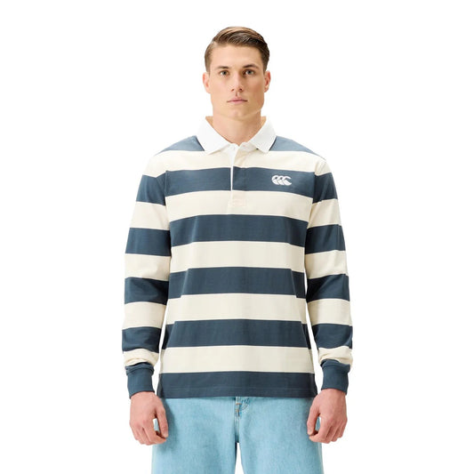 Yarn Stripe Rugby Jersey - dark slate