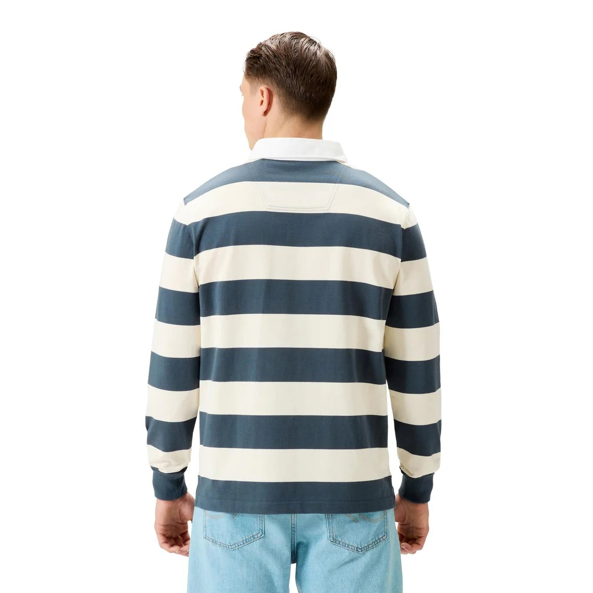 Yarn Stripe Rugby Jersey - dark slate