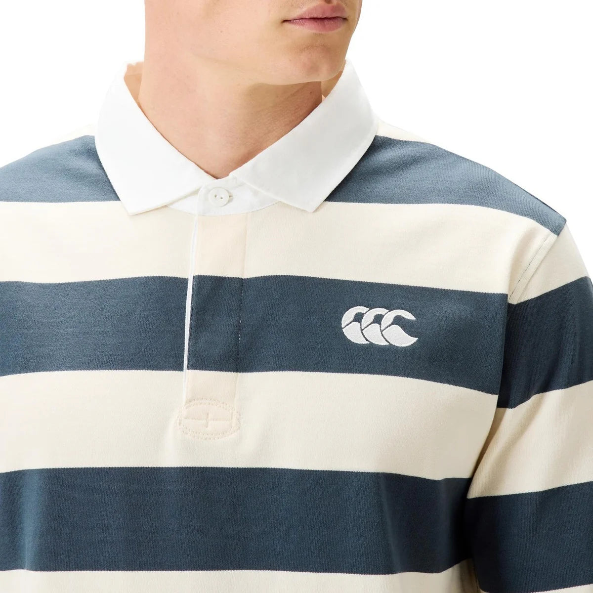 Yarn Stripe Rugby Jersey - dark slate