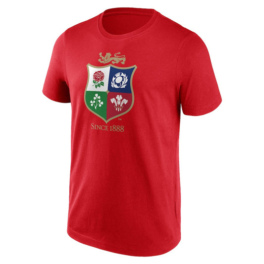 British & Irish Lions Tour Crest Tee 25 - red