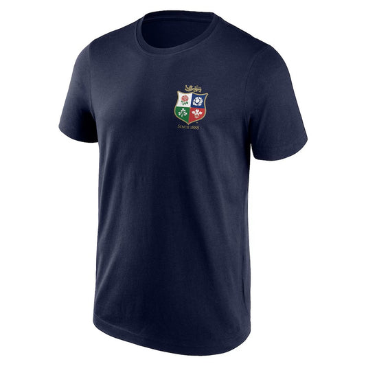 British & Irish Lions Tour Crest Tee 25 - navy
