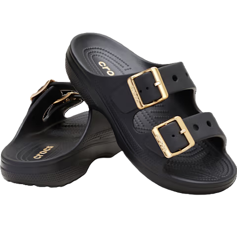 Saturday Metallic Buckle Sandal - black