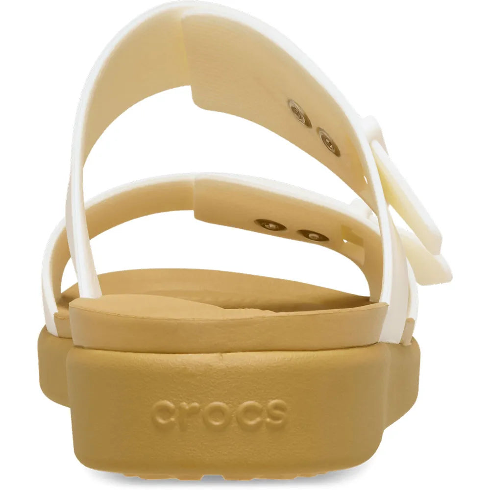 Brooklyn Buckle Low Sandal - chalk/tan
