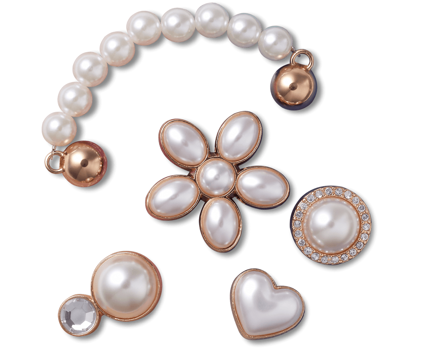 Jibbitz Dainty Pearl Jewelry - 5 pack