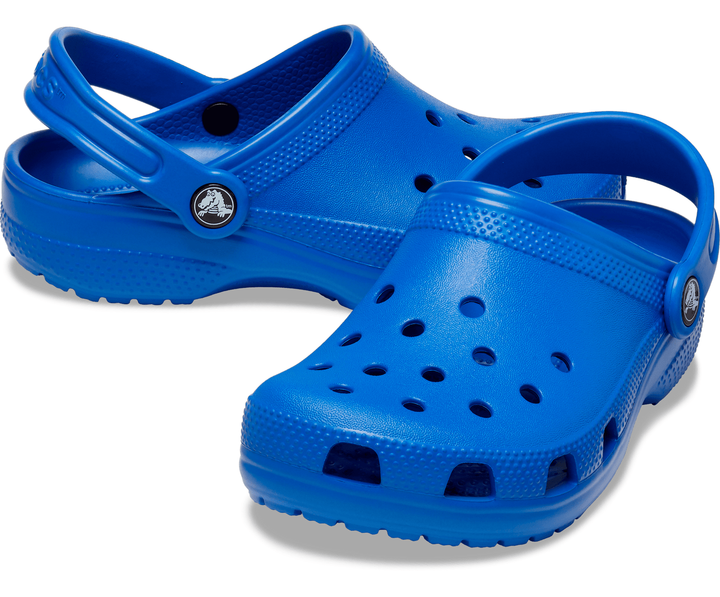 Classic Clog Kids - blue bolt