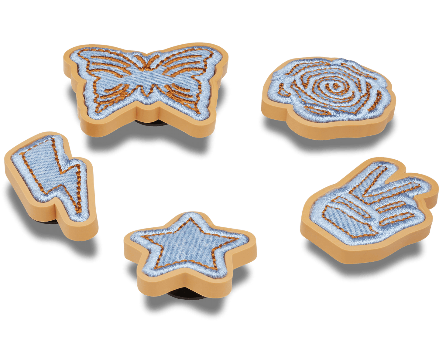 Jibbitz Denim Patch 5 pack