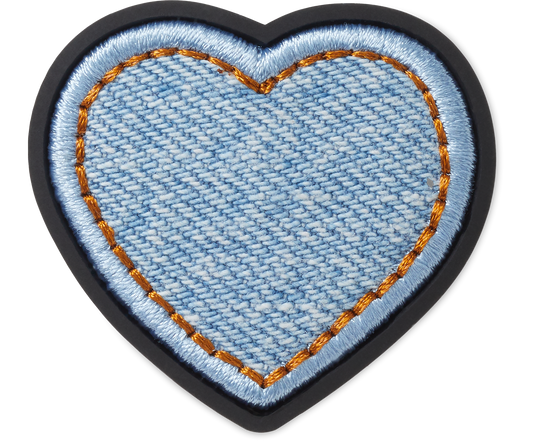 Jibbitz Denim Patch Heart