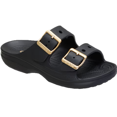 Saturday Metallic Buckle Sandal - black