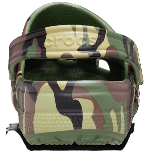 Classic Camouflage Clog - army green/multi