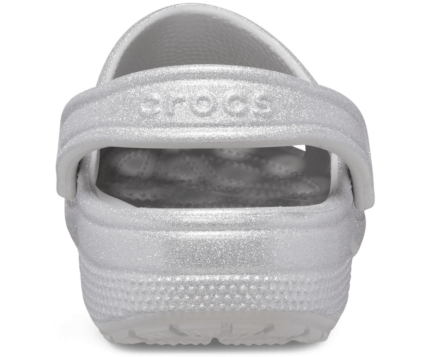 Classic Glitter Clog - silver glitter