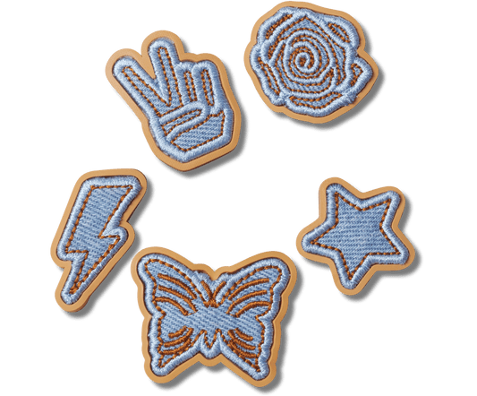 Jibbitz Denim Patch 5 pack