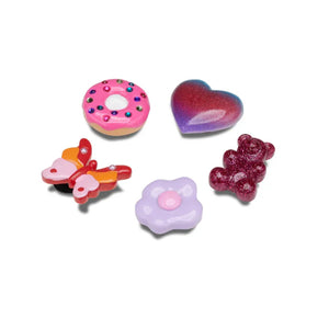 Jibbitz Purple and Pink Fun - 5 pack
