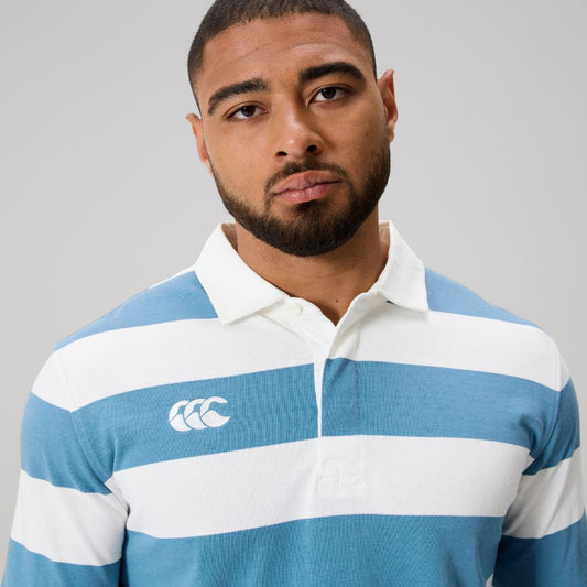 Yarn Dye Stripe Jersey - provincial blue
