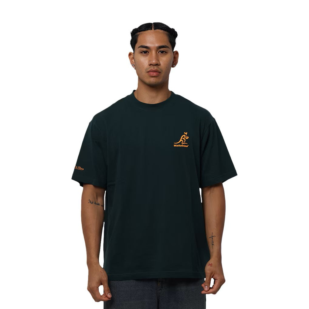 Wallabies Heritage Tee - deep emerald