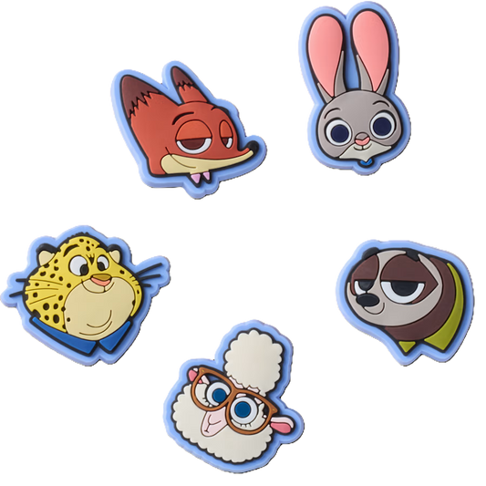 Jibbitz Zootopia - 5 pack