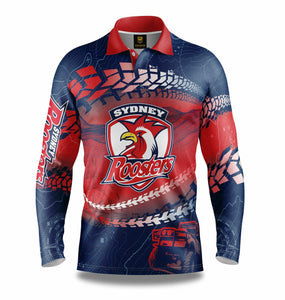 Trax Off Road Camping Shirt NRL Roosters - The Rugby Shop Darwin
