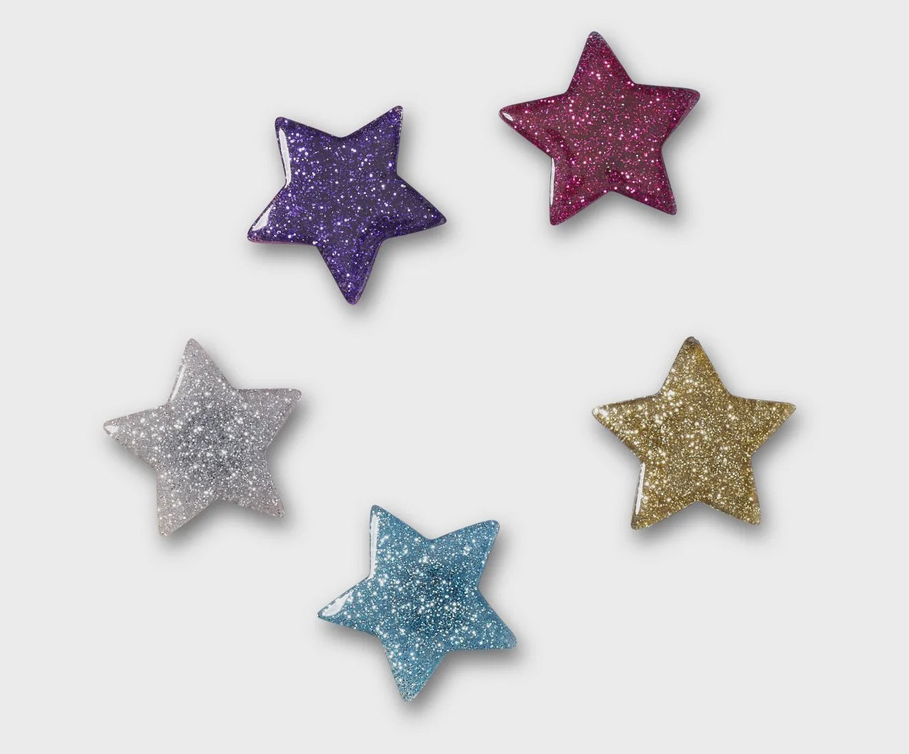 Jibbitz Icon Glitter Stars - 5 pack