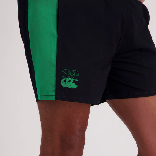 Fundamentals 5in Drill Short - black/green