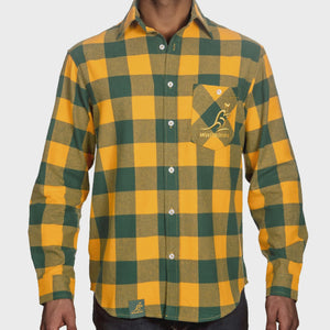 Wallabies Lumberjack Flannel Shirt - The Rugby Shop Darwin