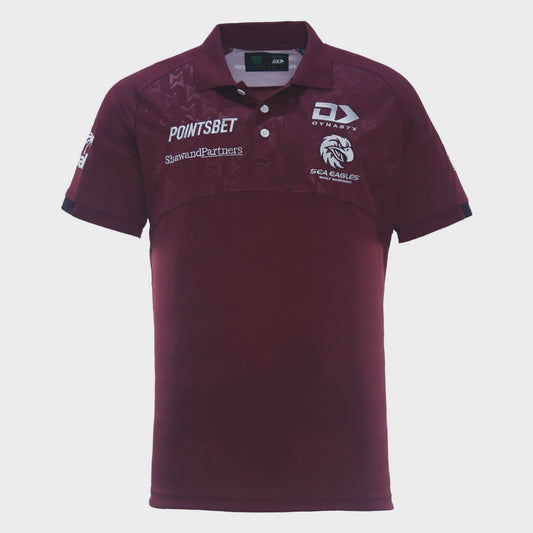 Sea Eagles Media Polo 2024 - maroon