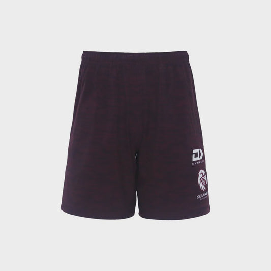 Sea Eagles Gym Shorts 2024 - maroon