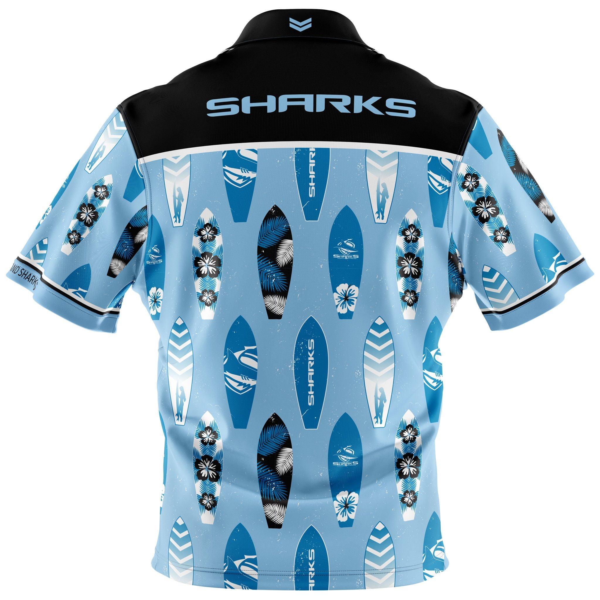 Sharks Hawaiian Shirt - The Rugby Shop Darwin