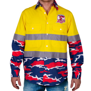 Camo Hi-Vis Shirt NRL Roosters - The Rugby Shop Darwin
