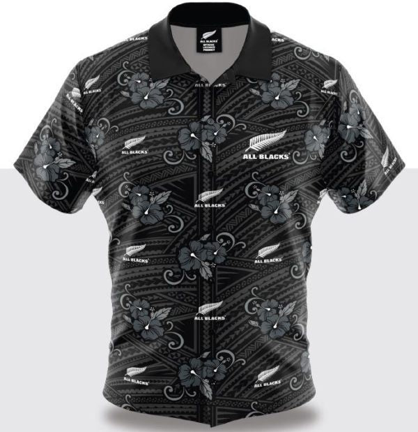 All Blacks Tribal Hawaiian Shirt - The Rugby Shop Darwin