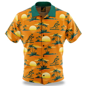 Wallabies Paradise Hawaiian Shirt - The Rugby Shop Darwin