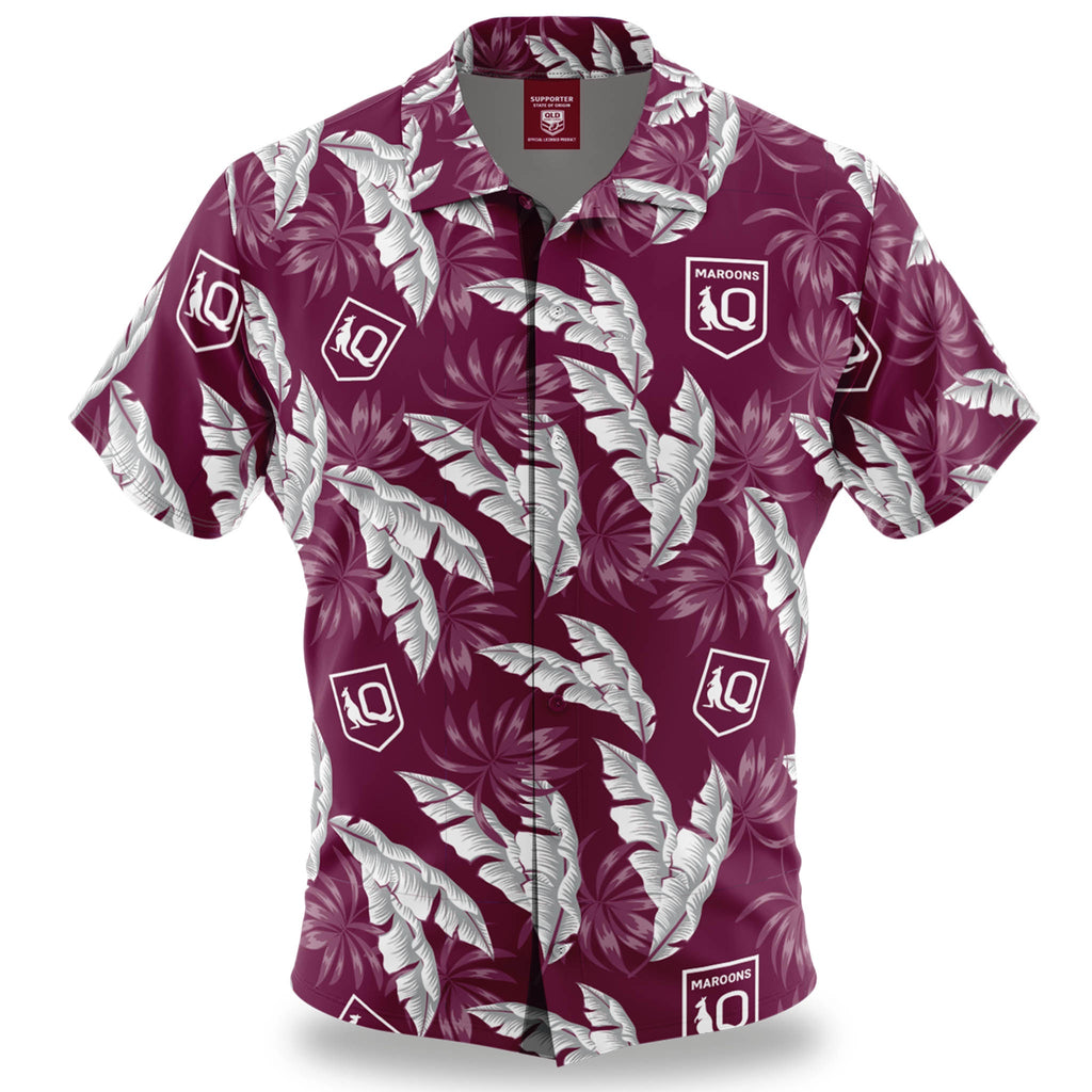 SOO QLD Paradise Hawaiian Shirt - The Rugby Shop Darwin