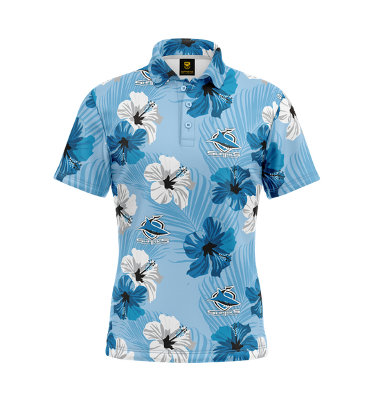 Sharks Aloha Golf Polo