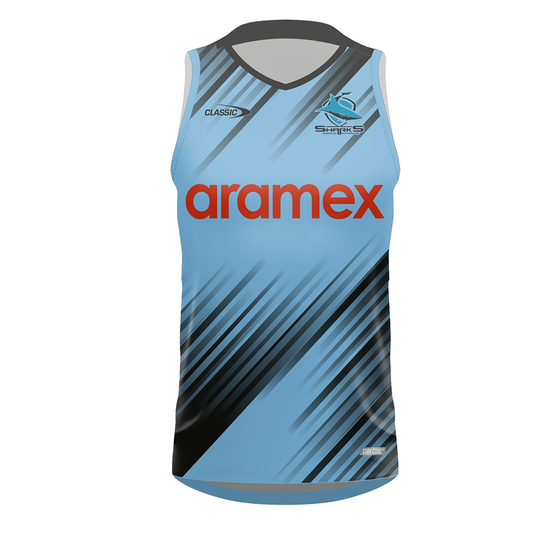 Sharks Training Singlet 2024 - sky