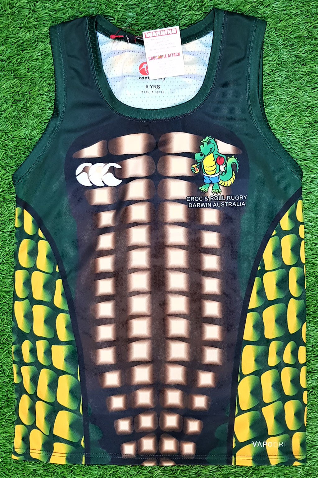 Croc & Roll Rugby Kids Singlet - The Rugby Shop Darwin